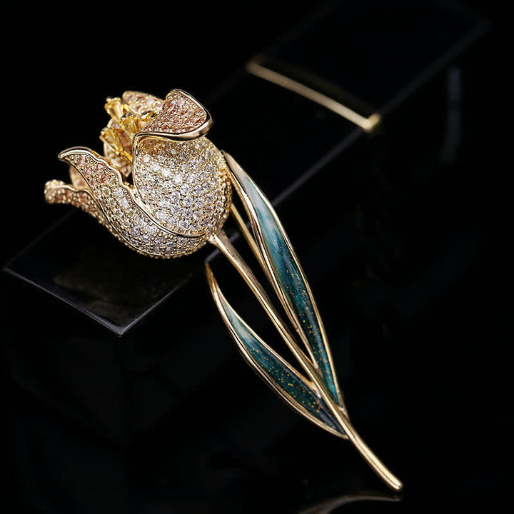 Broche Tulipe Deep Love pour femme