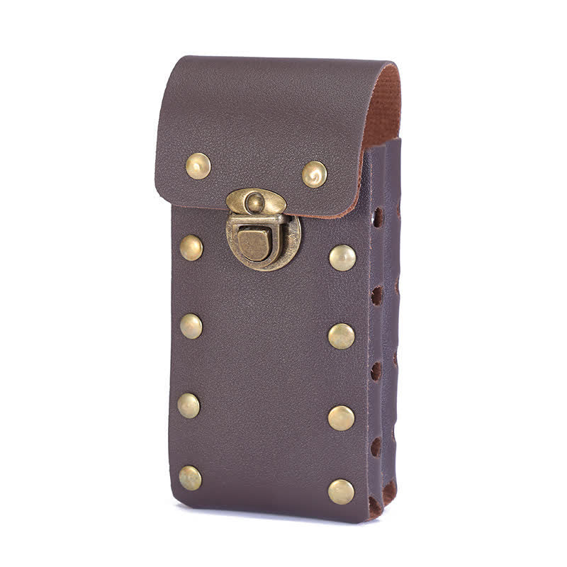 Sac ceinture vertical à double couche pour téléphone