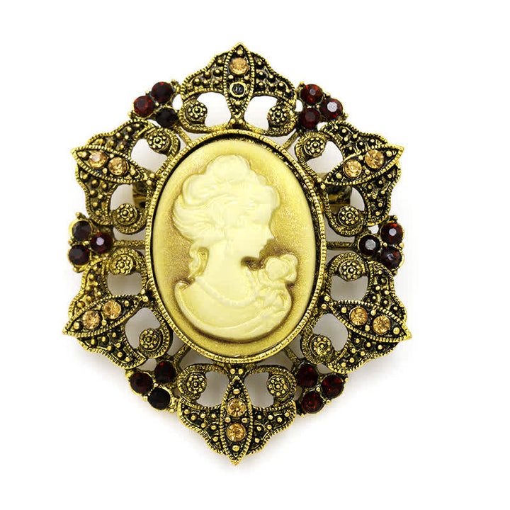 Broche victorienne classique à camée pour femme