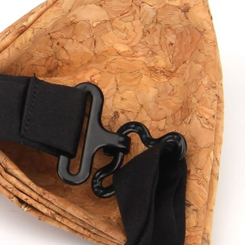 Nœud papillon en liège et bois pour homme