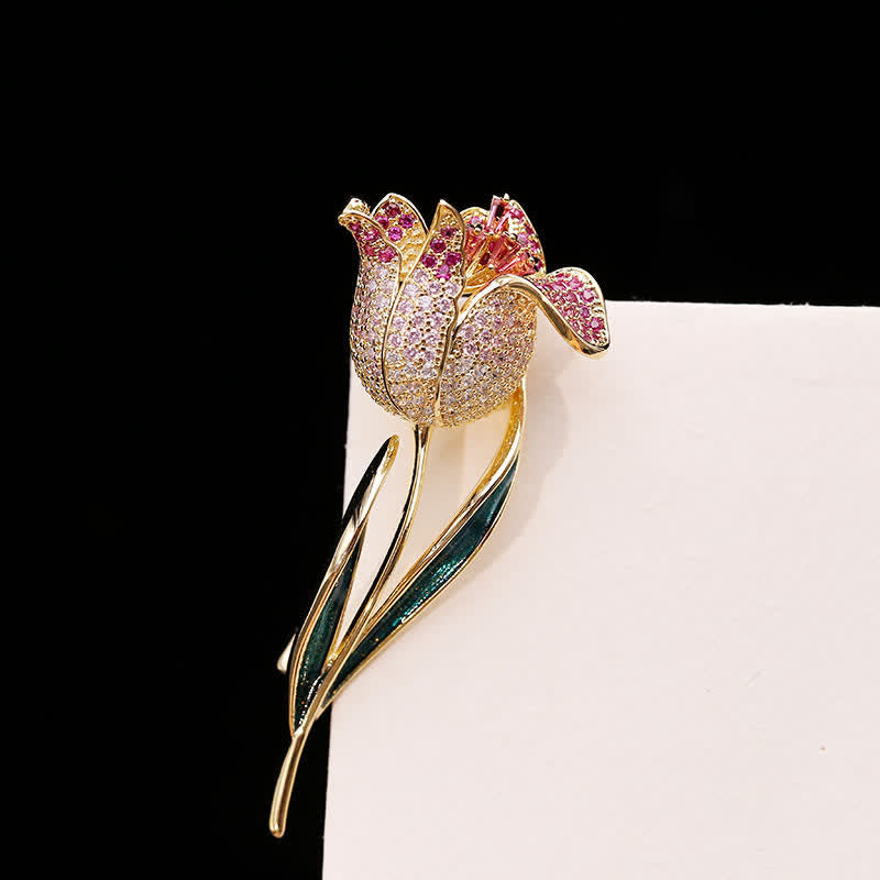 Broche Tulipe Deep Love pour femme