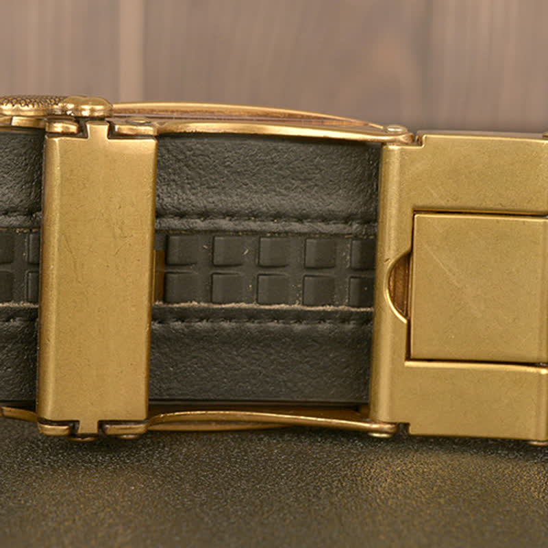 Ceinture en cuir à tête de lion pour homme Honor