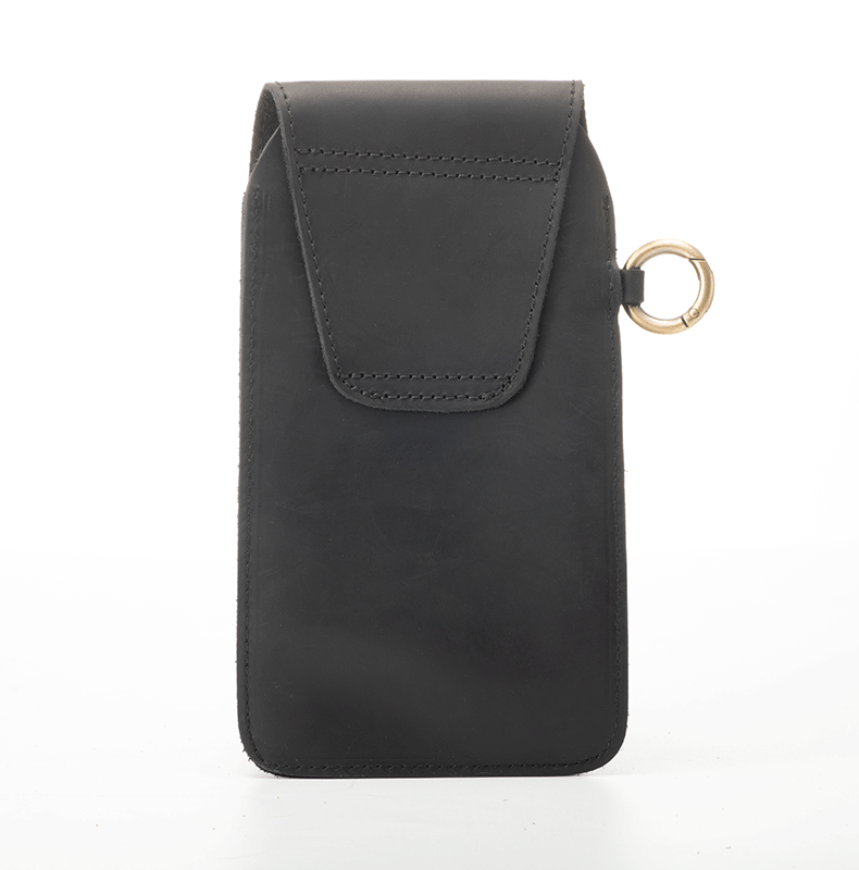 Sac ceinture en cuir pour téléphone avec boucle magnétique en forme d'étoile pour l'extérieur