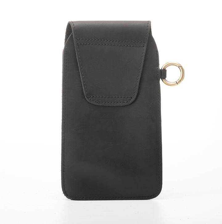 Sac ceinture en cuir pour téléphone avec boucle magnétique en forme d'étoile pour l'extérieur