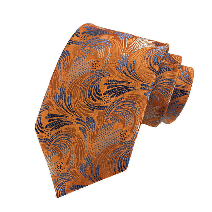 Cravate à motif imprimé époustouflant pour homme