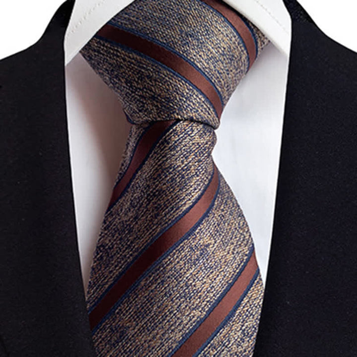 Cravate classique à fines rayures pour homme - image 7