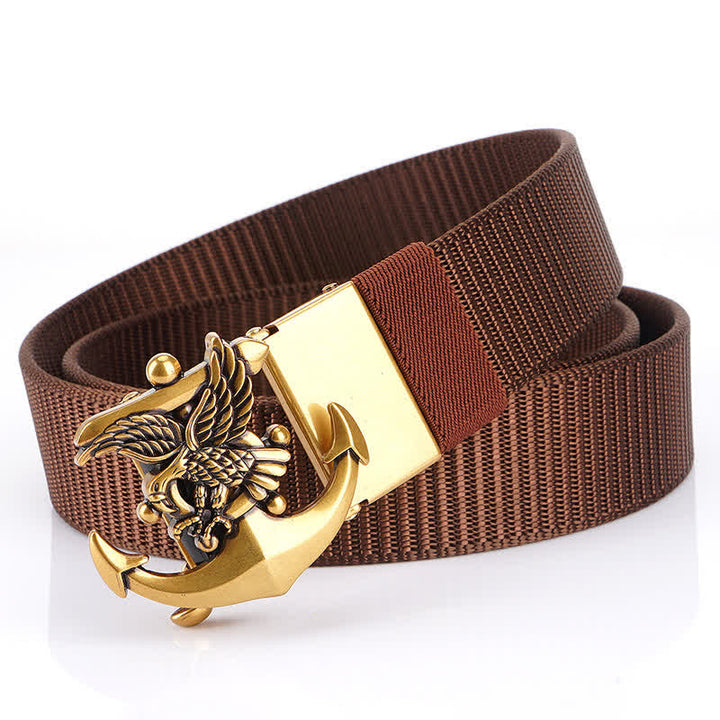 Ceinture en nylon avec ancre d'aigle pour homme