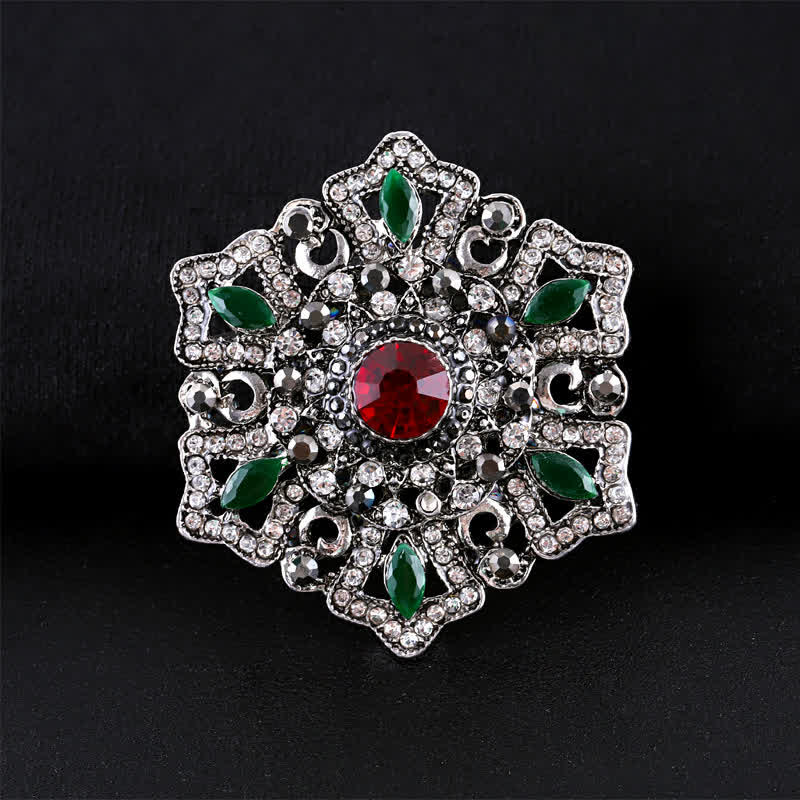 Broche en cristal baroque pour femme