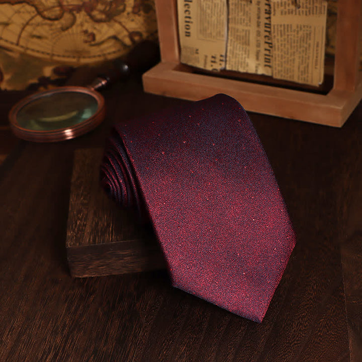 Cravate homme bordeaux à petits pois 