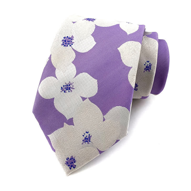 Cravate élégante à grandes fleurs pour homme