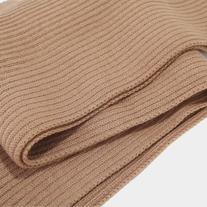 Ensemble de 3 pièces unisexe classique polyvalent avec bonnet, écharpe et gants
