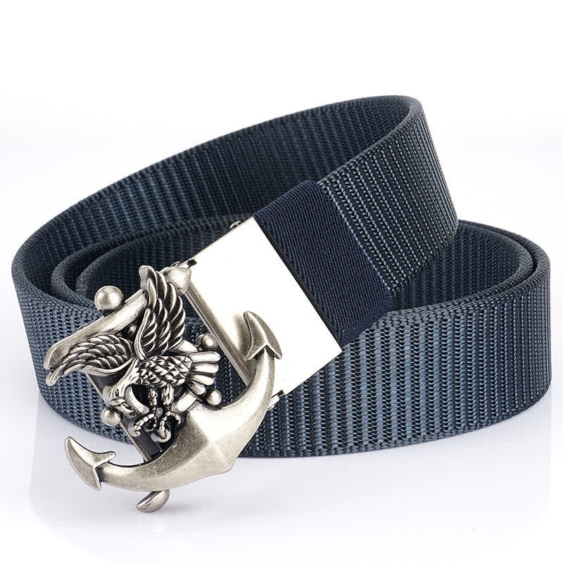 Ceinture en nylon avec ancre d'aigle pour homme