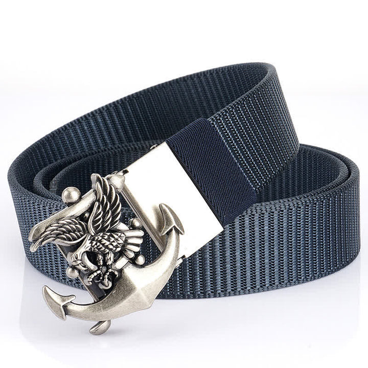 Ceinture en nylon avec ancre d'aigle pour homme