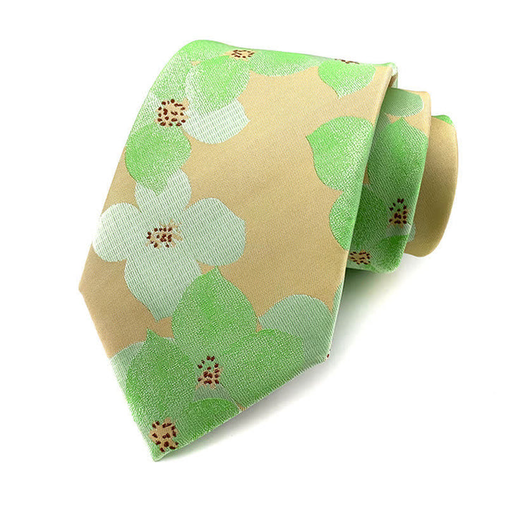 Cravate élégante à grandes fleurs pour homme