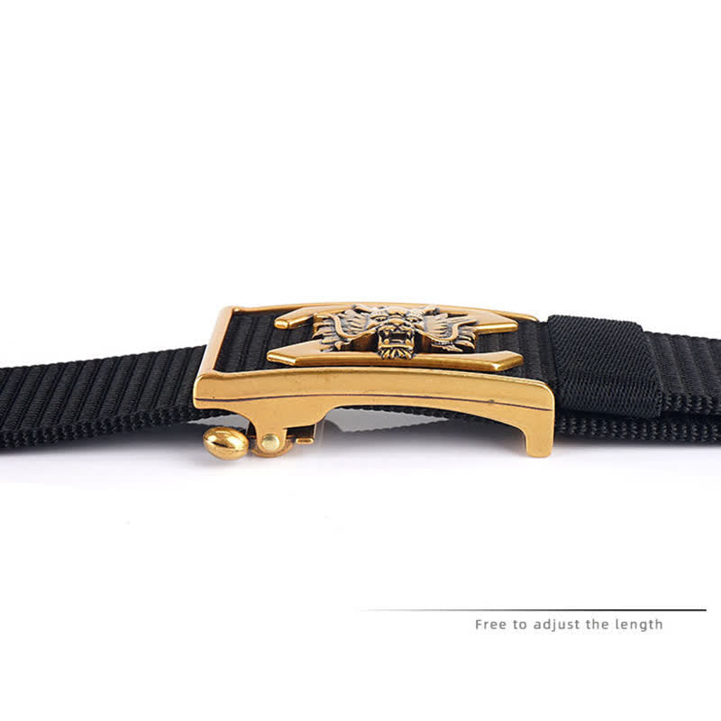 Ceinture en nylon pour homme avec lettre Z et dragon puissant