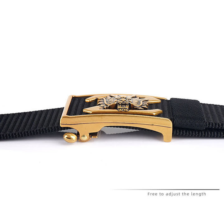 Ceinture en nylon pour homme avec lettre Z et dragon puissant