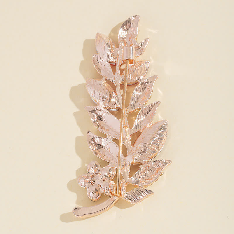 Broche Feuilles Bohème Femme