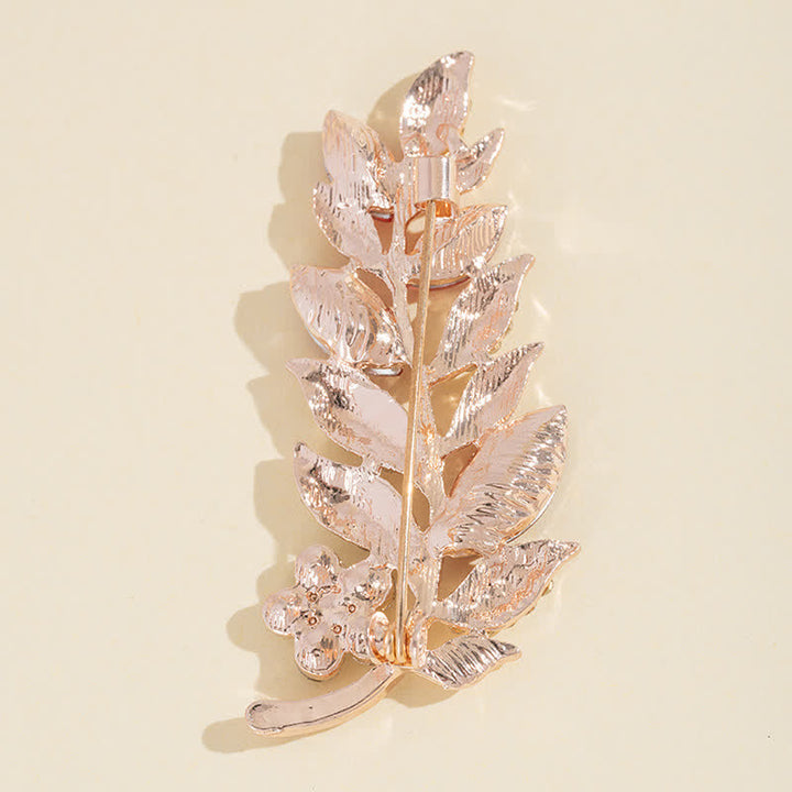 Broche Feuilles Bohème Femme