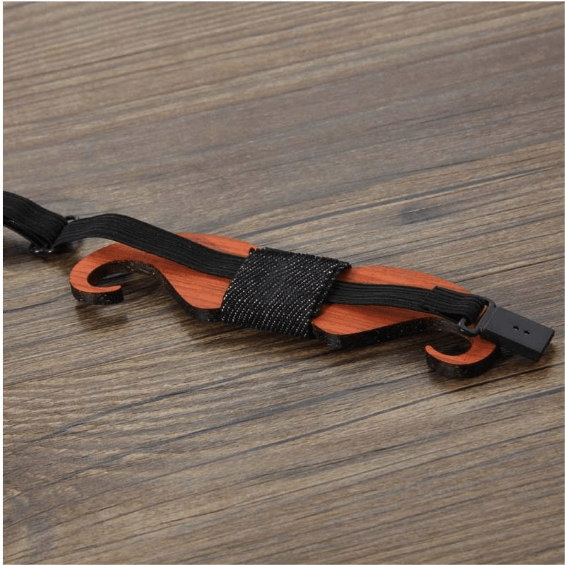 Nœud papillon en bois amusant et créatif pour homme