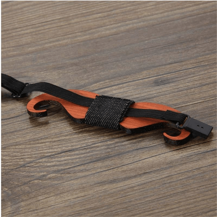 Nœud papillon en bois amusant et créatif pour homme