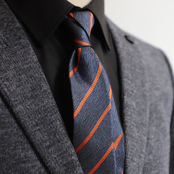 Cravate classique à rayures pour homme