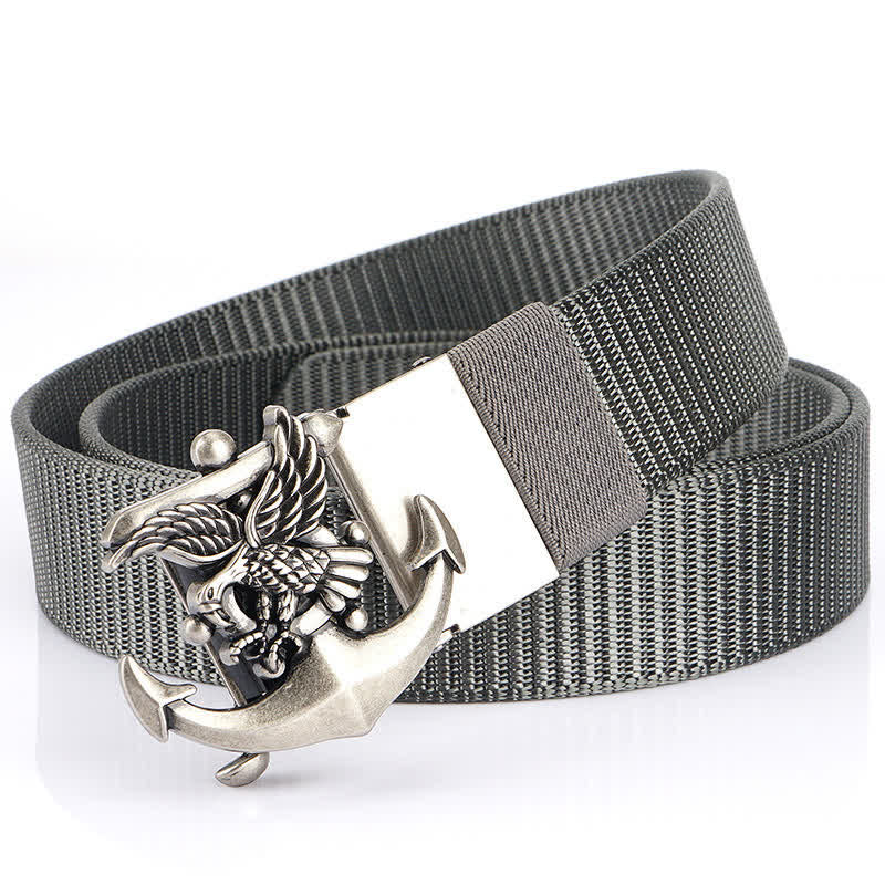 Ceinture en nylon avec ancre d'aigle pour homme