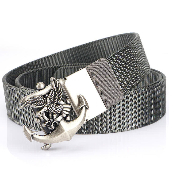 Ceinture en nylon avec ancre d'aigle pour homme