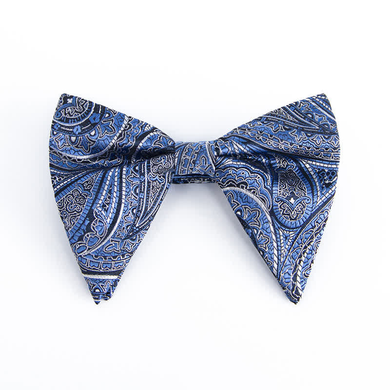 Nœud papillon surdimensionné à imprimé cachemire coloré pour homme