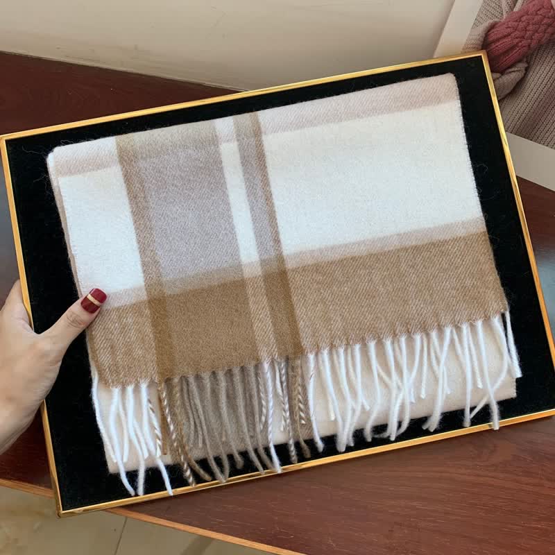 Écharpe unisexe Lamb Edinburgh à carreaux, grande et chaude - #28 - image 47