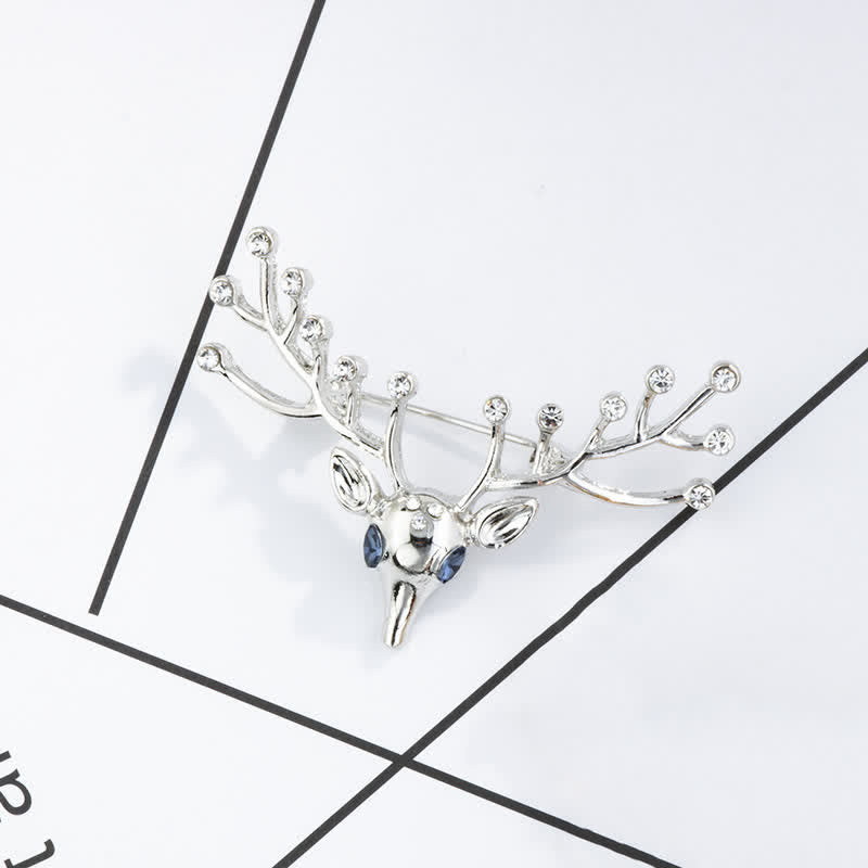 Broche d'élan de Noël pour homme