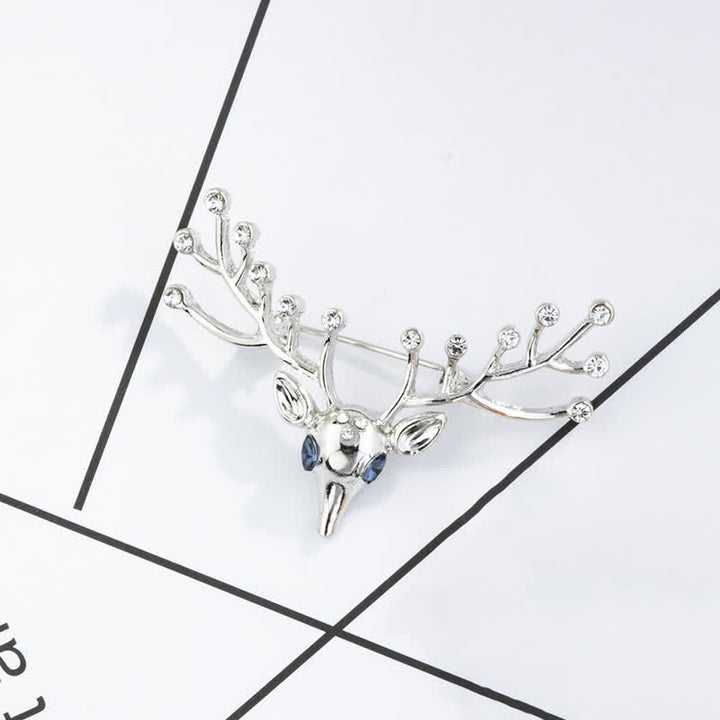 Broche d'élan de Noël pour homme