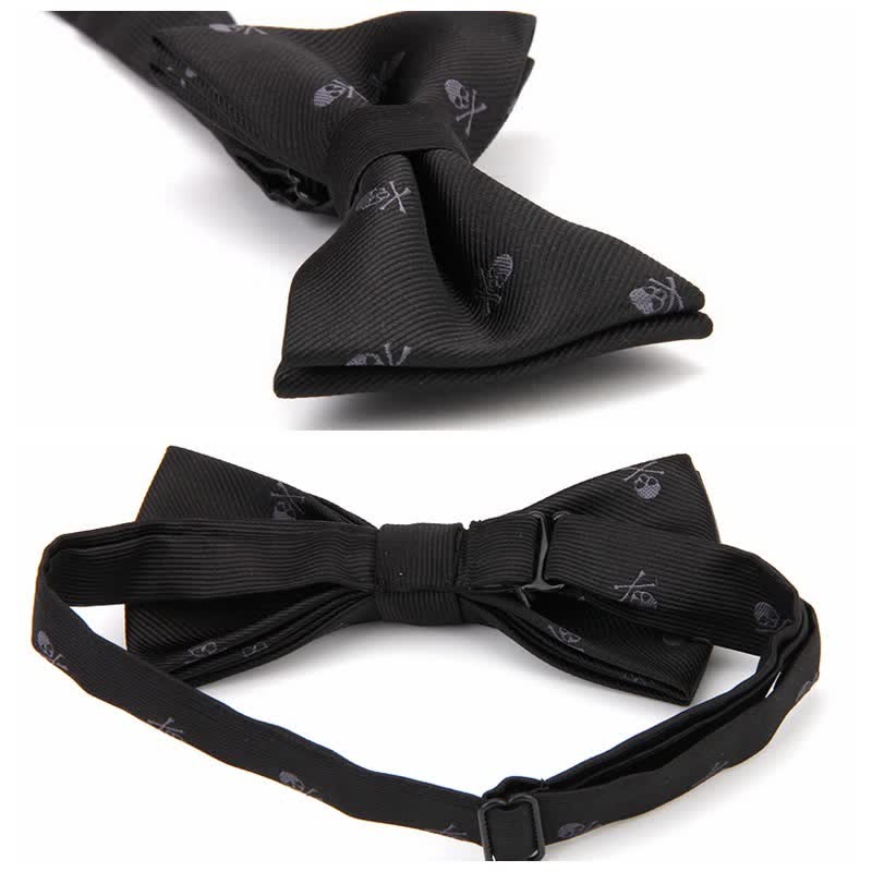 Nœud papillon squelette d'Halloween pour homme