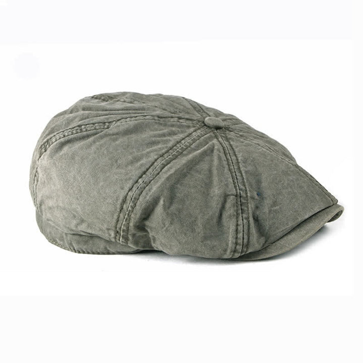 Casquette béret décontractée en coton vieilli délavé