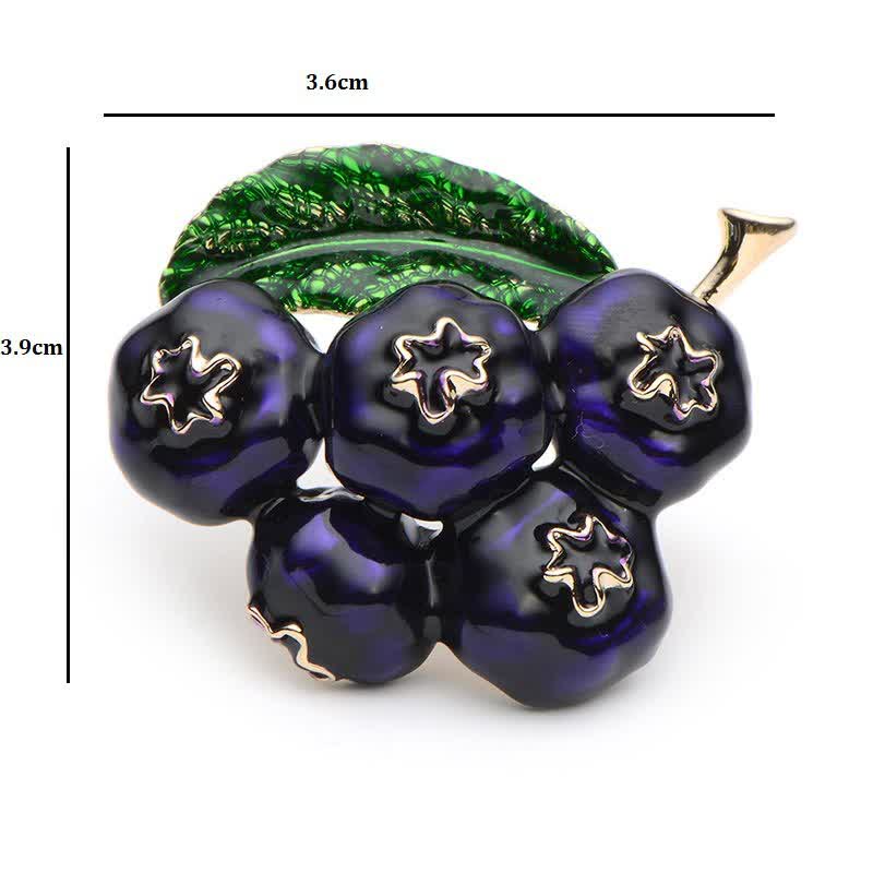 Broche Fruit Of King Myrtille pour femme
