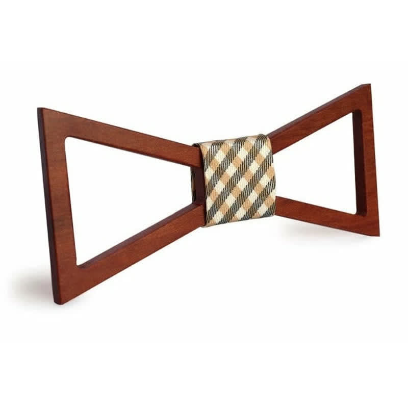 Noeud papillon classique en bois pour homme