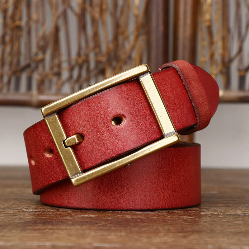 Ceinture en cuir robuste pour homme avec détails cloutés