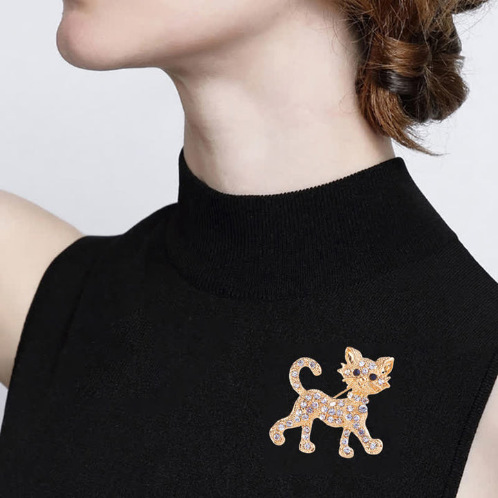 Broche chat mignon pour femme
