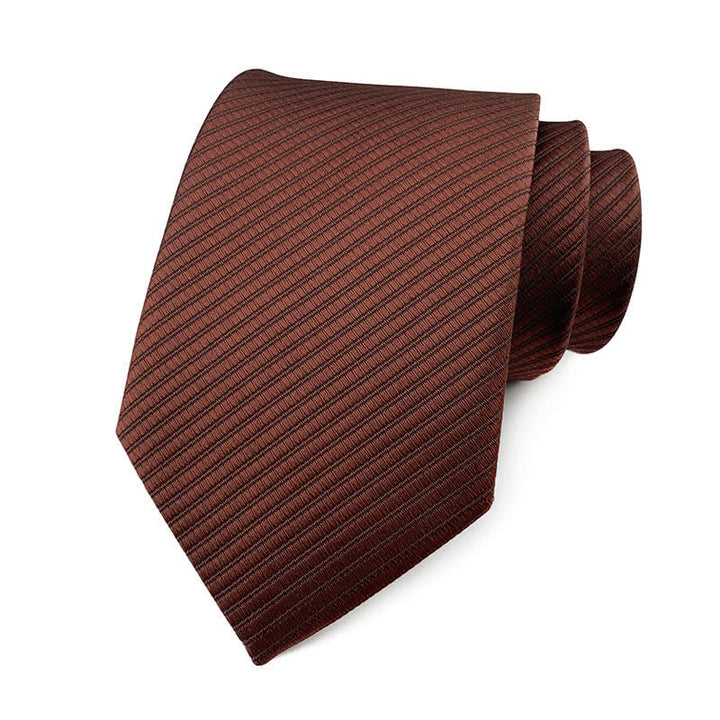 Cravate de travail discrète en sergé de couleur unie pour homme