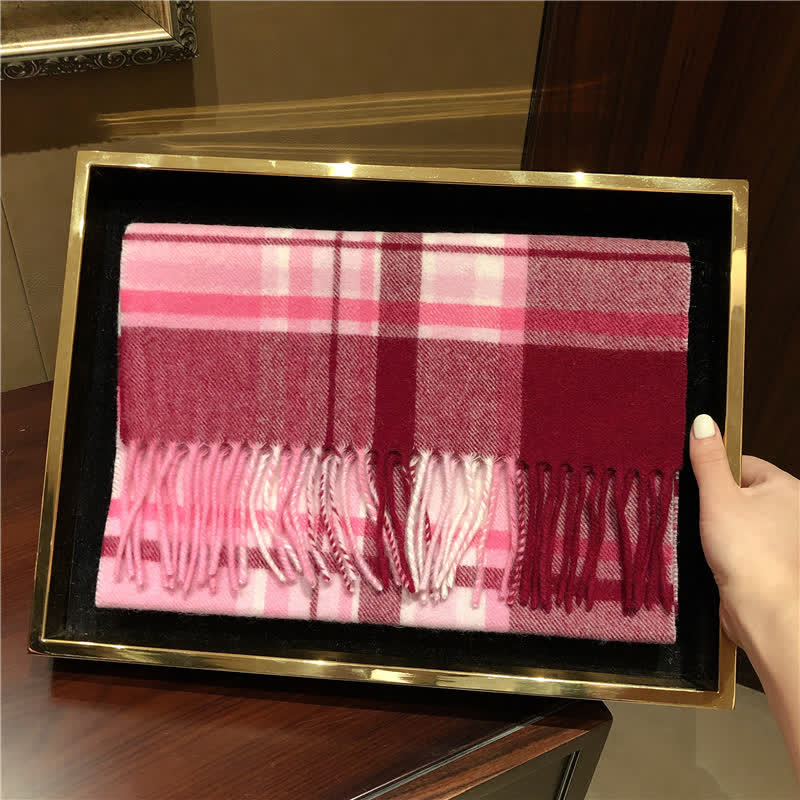 Écharpe unisexe Lamb Edinburgh à carreaux, grande et chaude - #2 - image 8