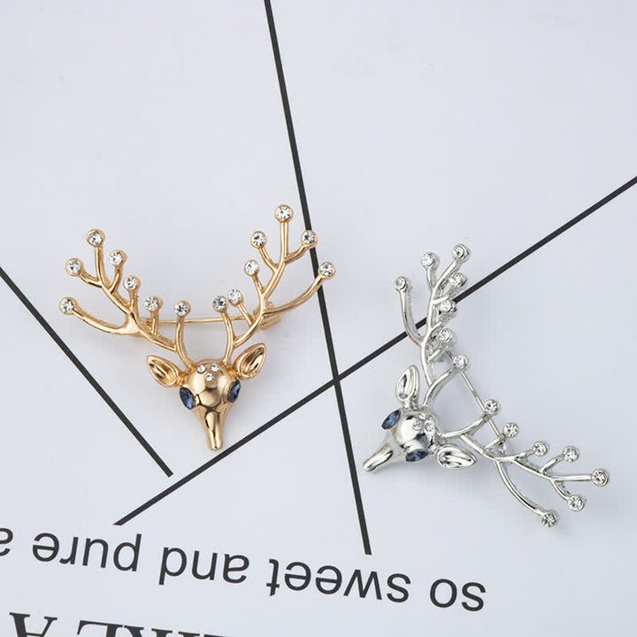 Broche d'élan de Noël pour homme