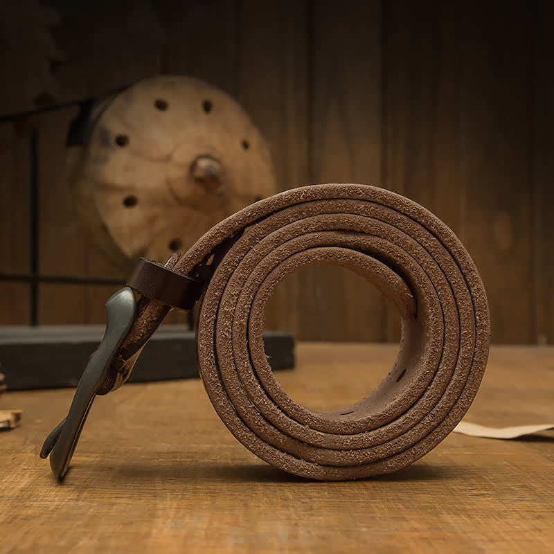 Ceinture en cuir pour pantalon rétro fait main pour homme