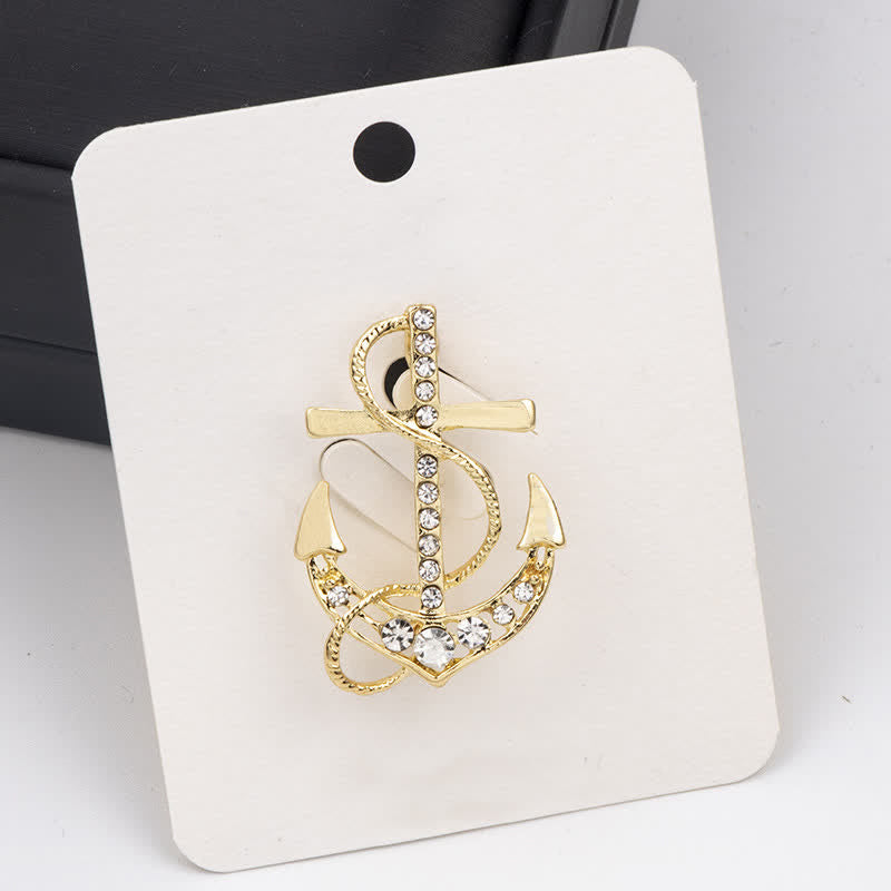Broche ancre de bateau pour homme