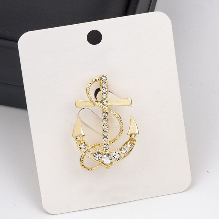 Broche ancre de bateau pour homme