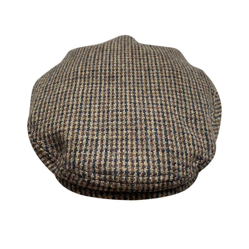 Béret plat à motif pied-de-poule Leisure Ivy