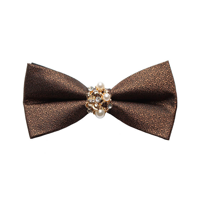 Nœud papillon de smoking formel en perles pour homme