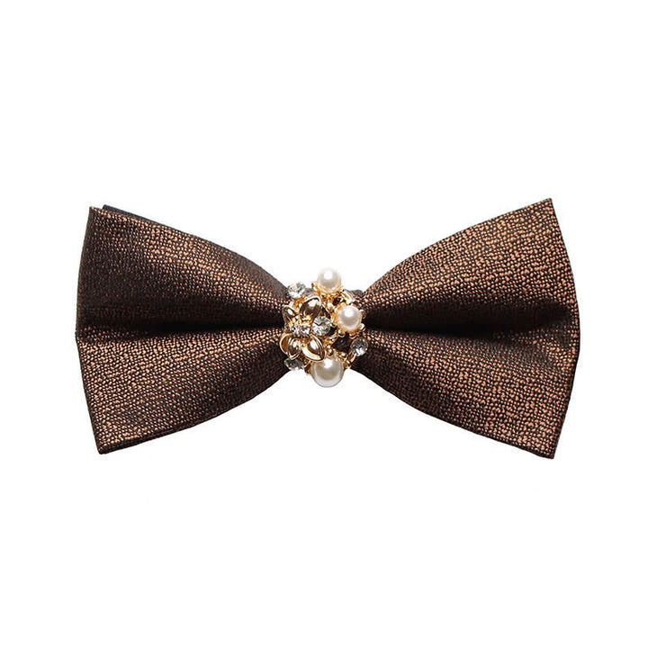 Nœud papillon de smoking formel en perles pour homme