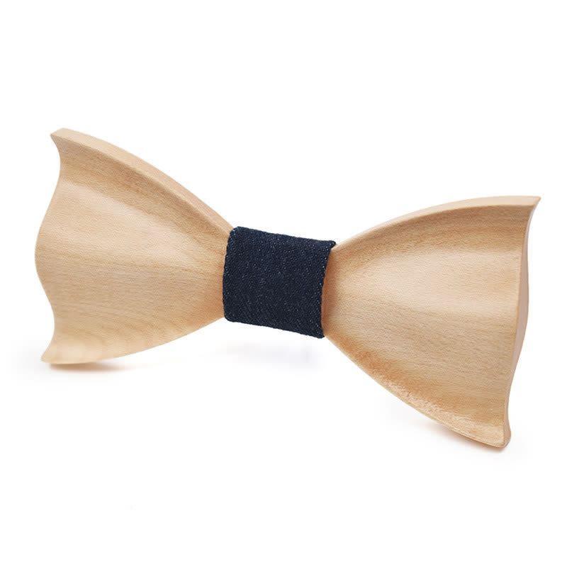 Noeud papillon classique en bois d'érable pour homme