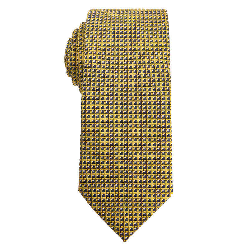 Cravate pour homme de la série Fresh Green & Yellow - Micro-vérification - image 7