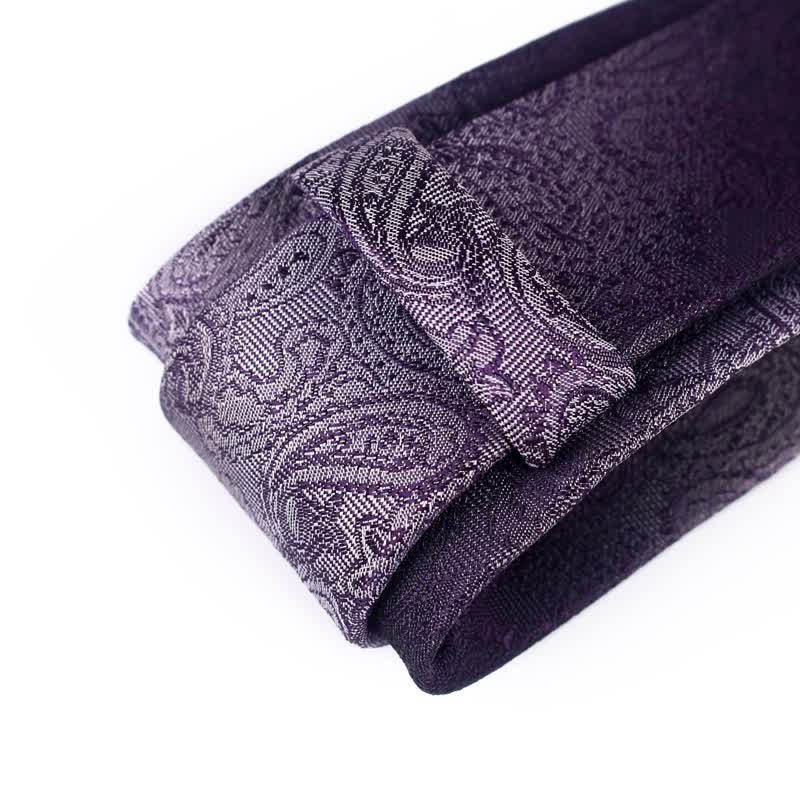 Lot de 3 cravates à motif cachemire dégradé de couleurs pour homme 