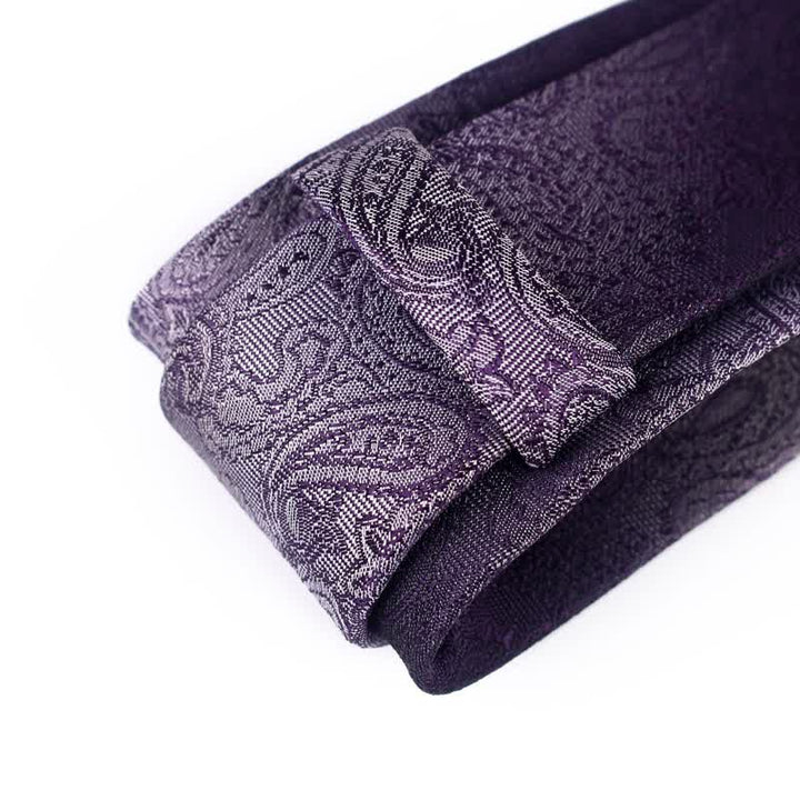 Lot de 3 cravates à motif cachemire dégradé de couleurs pour homme 
